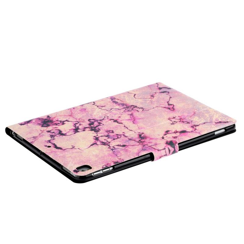 Etui Folio iPad 10.2" (2019) (2020) Biały Czarny Styl Marmurowy