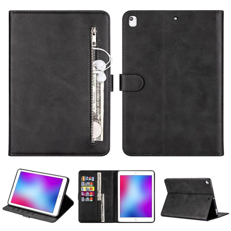 Etui Folio iPad 10.2" (2019) (2020) Czerwony Czarny Portmonetka