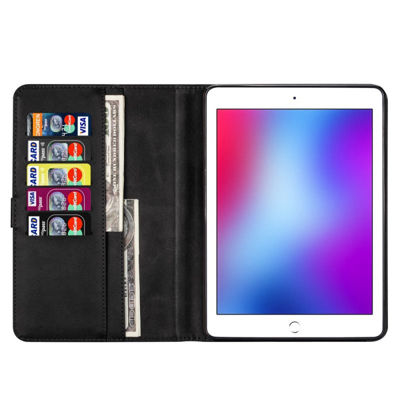 Etui Folio iPad 10.2" (2019) (2020) Czerwony Czarny Portmonetka