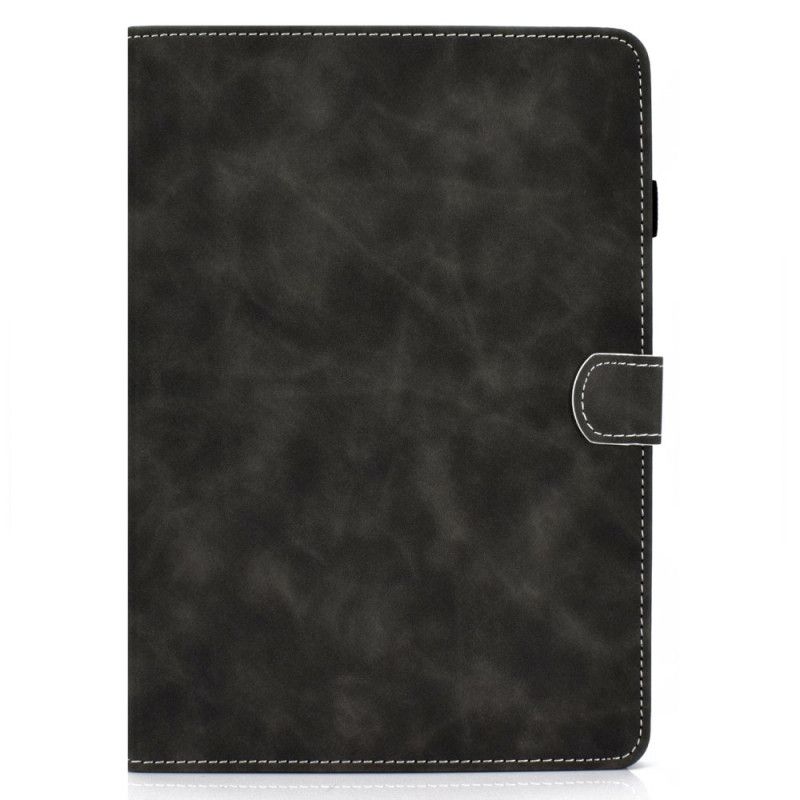 Etui Folio iPad 10.2" (2019) (2020) Czerwony Czarny Skóra Ekologiczna W Stylu Vintage