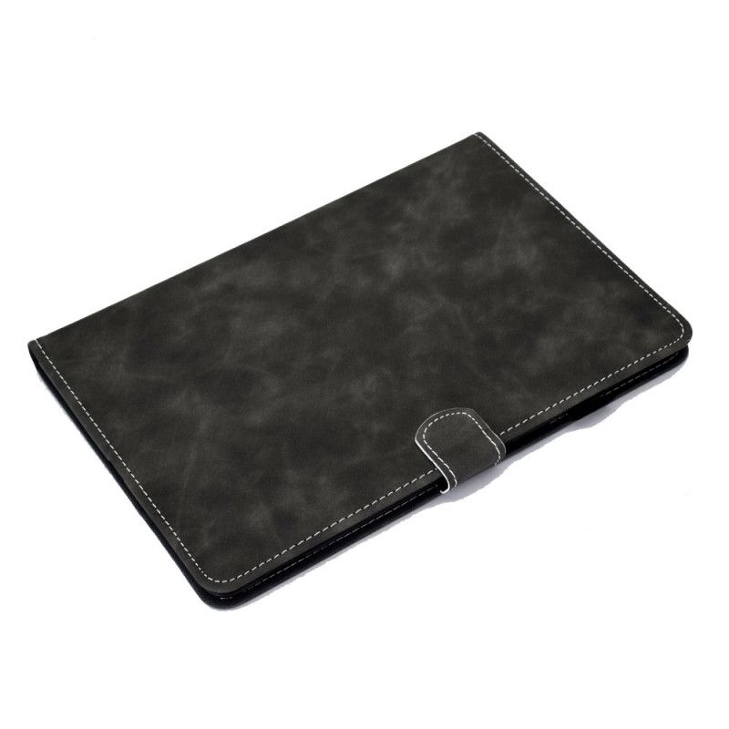 Etui Folio iPad 10.2" (2019) (2020) Czerwony Czarny Skóra Ekologiczna W Stylu Vintage