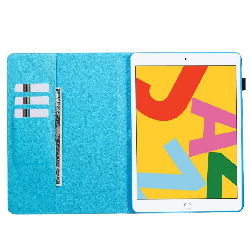 Etui Folio iPad 10.2" (2019) (2020) Granatowy Czarny Złote Motyle