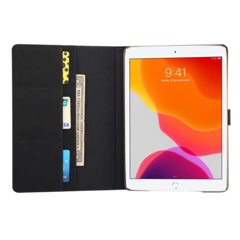 Etui Folio iPad 10.2" (2019) (2020) Szary Czarny Dobra Imitacja Skóry Etui Ochronne