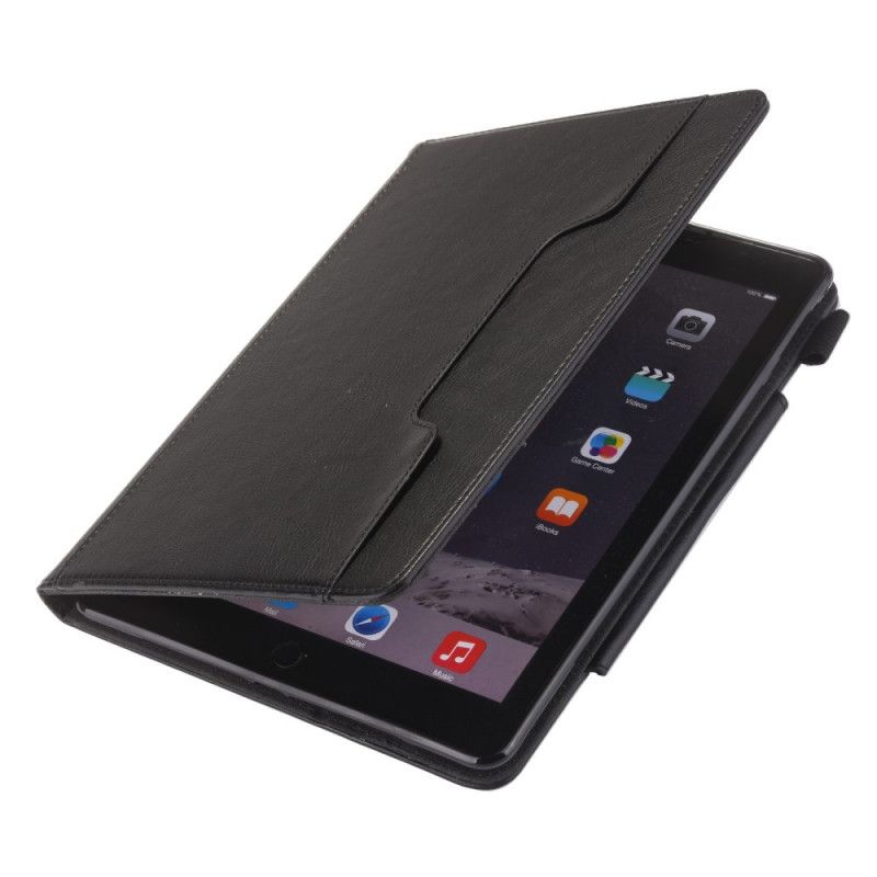 Etui Folio iPad 10.2" (2019) (2020) Szary Czarny Srebrne Zapięcie Ze Sztucznej Skóry Etui Ochronne