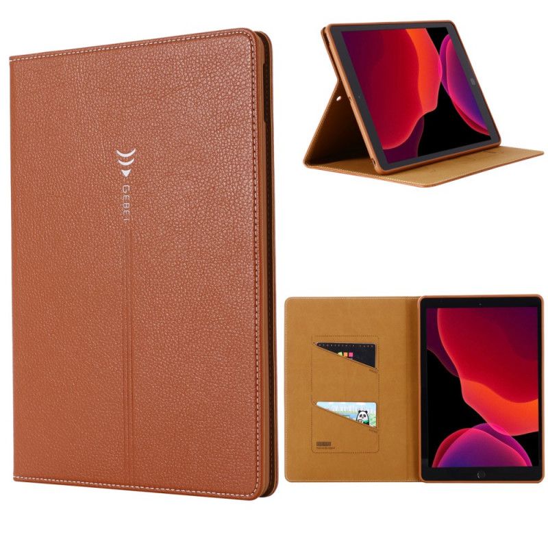 Etui iPad 10.2" (2019) (2020) Granatowy Czarny Gebei Imitacja Skóry Liczi