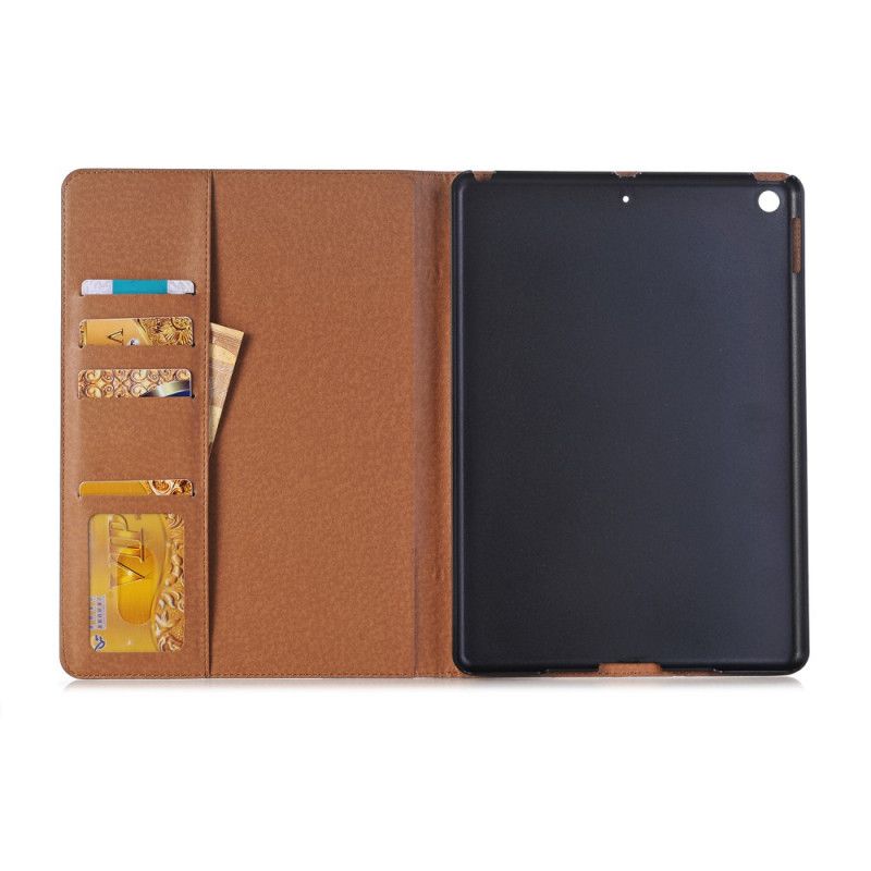 Etui iPad 10.2" (2019) (2020) Szary Czarny Efekt Skóry Retro Z Nitami