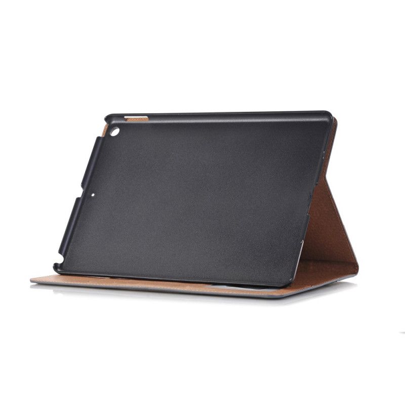 Etui iPad 10.2" (2019) (2020) Szary Czarny Efekt Skóry Retro Z Nitami