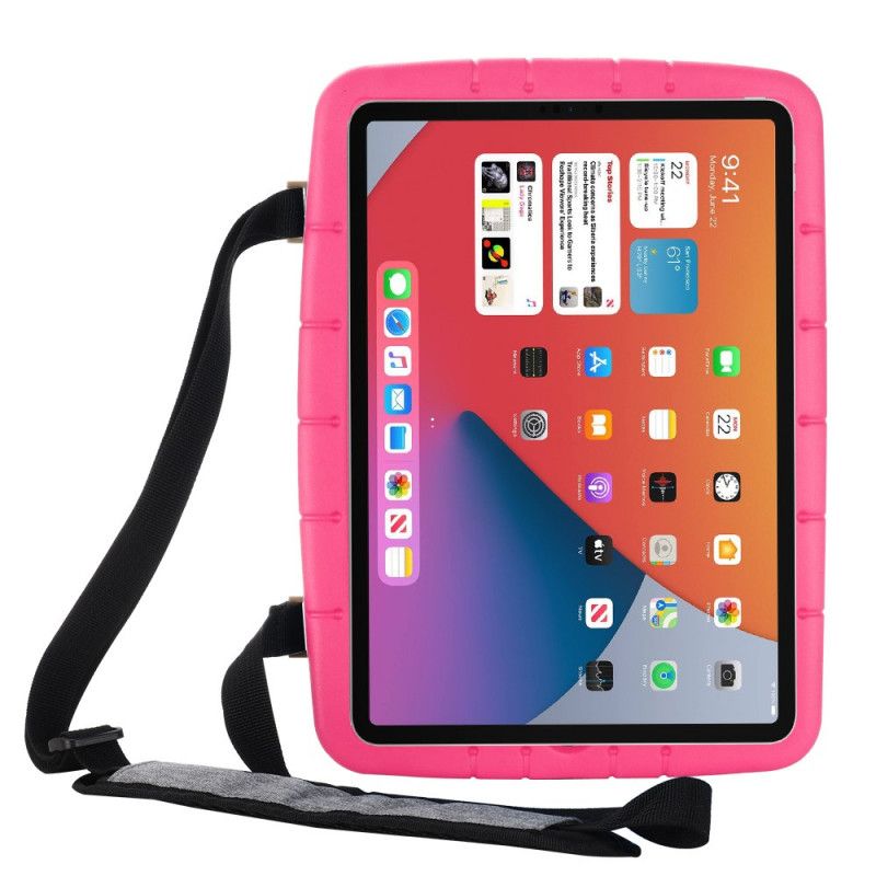 Futerały iPad 10.2" (2019) (2020) Żółty Magenta Etui na Telefon Pianka Eva Z Paskiem Na Ramię