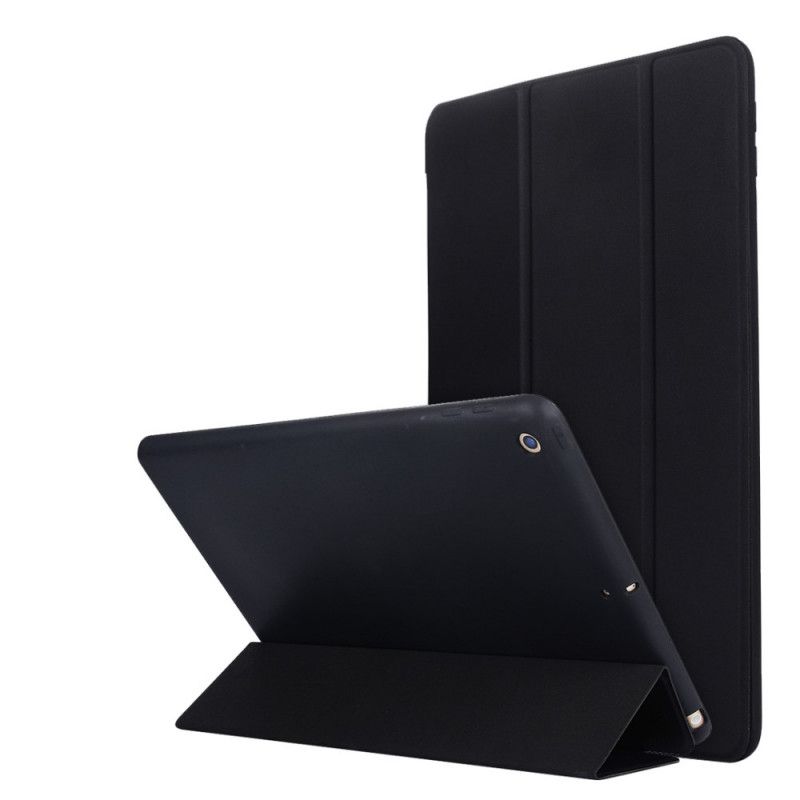 Inteligentne Etui iPad 10.2" (2019) (2020) Czerwony Czarny Silikonowa Imitacja Skóry