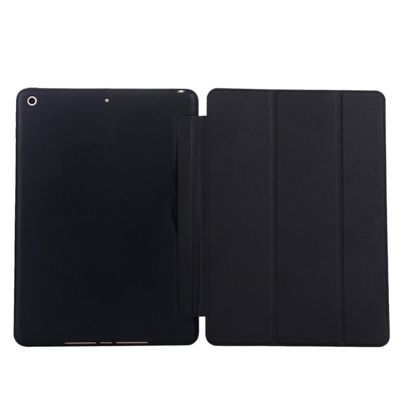 Inteligentne Etui iPad 10.2" (2019) (2020) Czerwony Czarny Silikonowa Imitacja Skóry