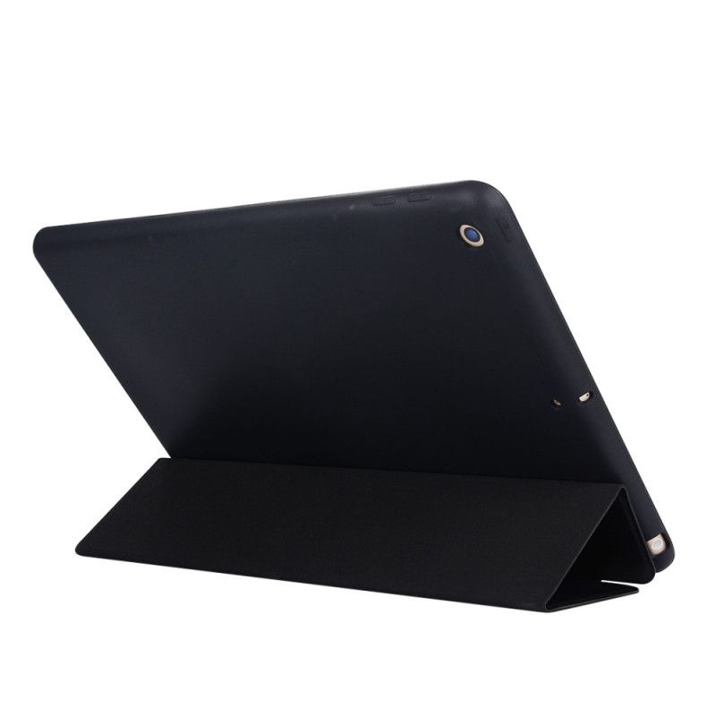 Inteligentne Etui iPad 10.2" (2019) (2020) Czerwony Czarny Silikonowa Imitacja Skóry