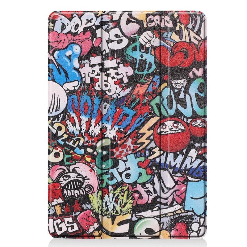 Inteligentne Etui iPad 10.2" (2019) (2020) Imitacja Skóry Graffiti Zabawa