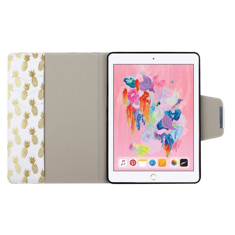 Skórzany Futerał iPad 10.2" (2019) (2020) Etui na Telefon Ananas