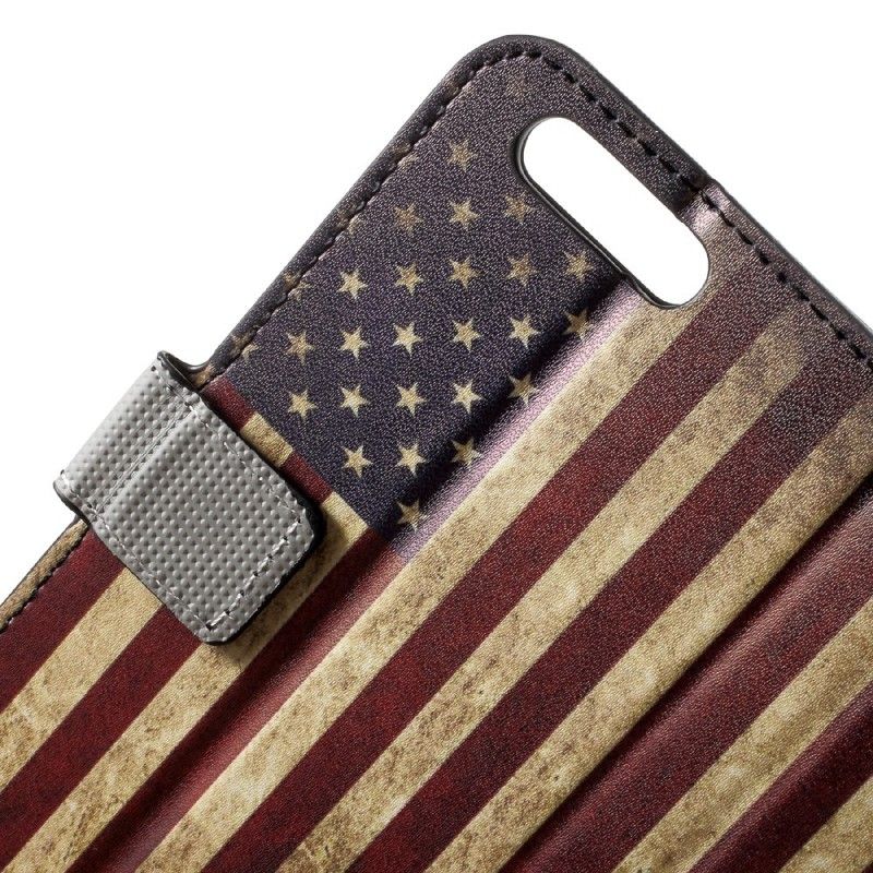 Etui Folio Honor 9 Flaga Usa Etui Ochronne