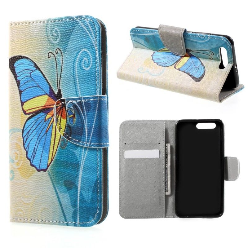 Etui Folio Honor 9 Kolorowy Motyl