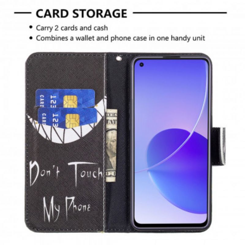 Etui Folio Do Oppo Reno 6 5g Diabelski Telefon