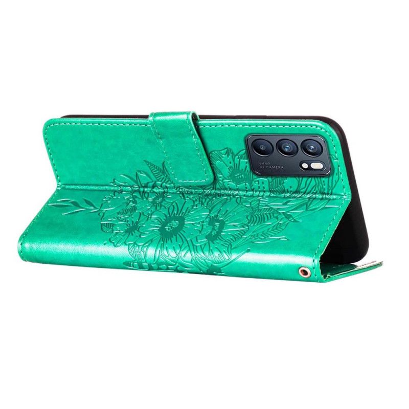 Etui Folio Do Oppo Reno 6 5g Projekt Motyla