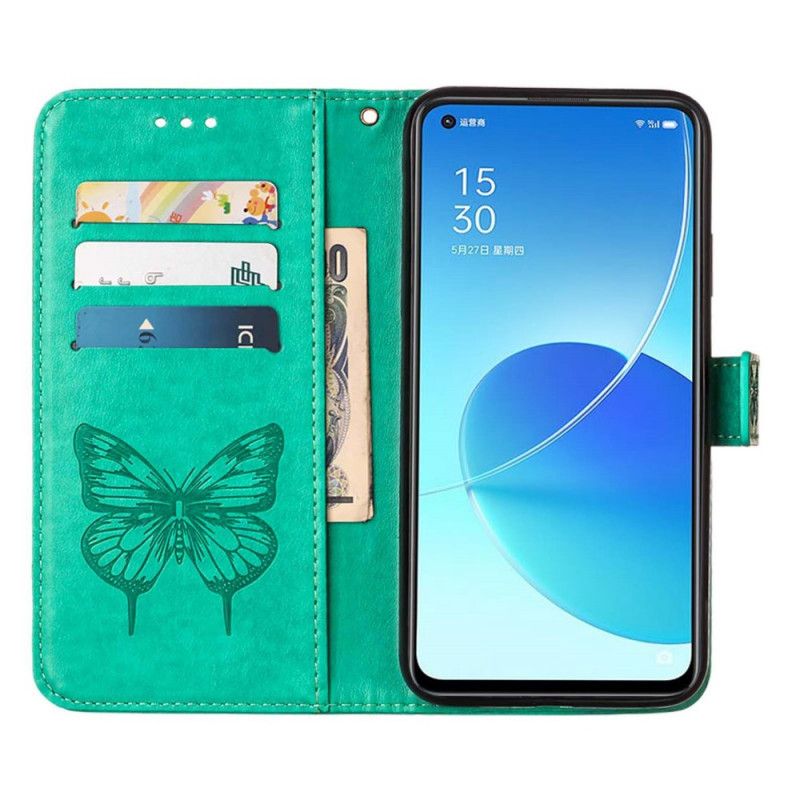 Etui Folio Do Oppo Reno 6 5g Projekt Motyla