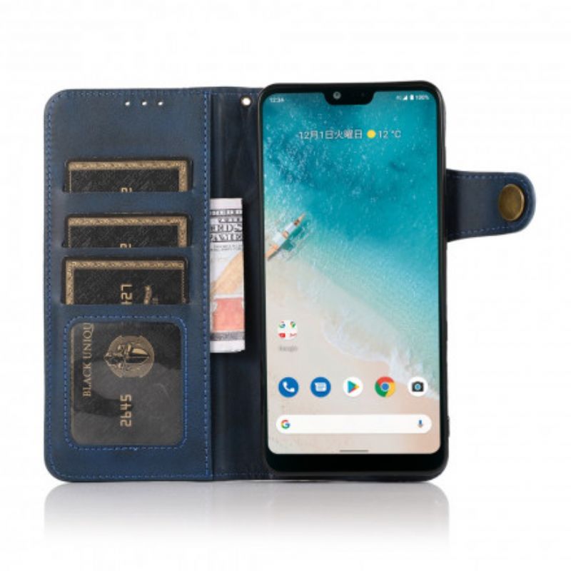 Etui Folio Do Oppo Reno 6 5g Przycisk Magnetyczny Khazneh