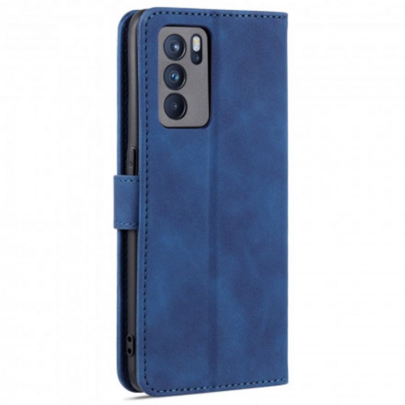 Etui Folio Oppo Reno 6 5g Azns Efekt Skóry