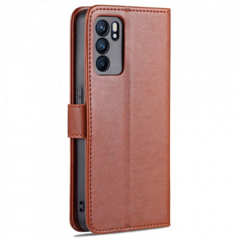 Etui Folio Oppo Reno 6 5g Azns Sztuczna Skóra Etui Ochronne