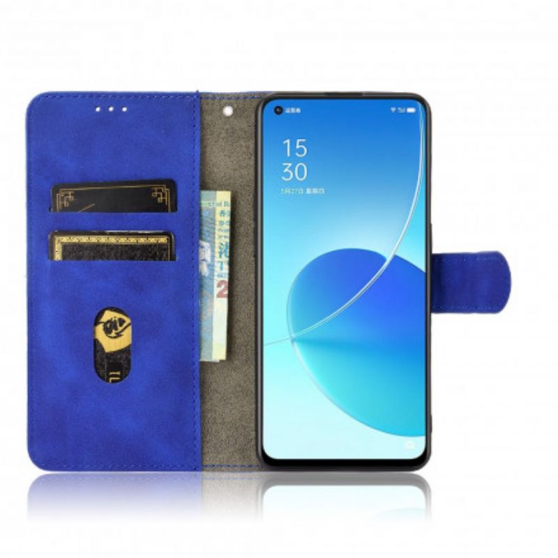 Etui Folio Oppo Reno 6 5g Dotyk Skóry Etui Ochronne