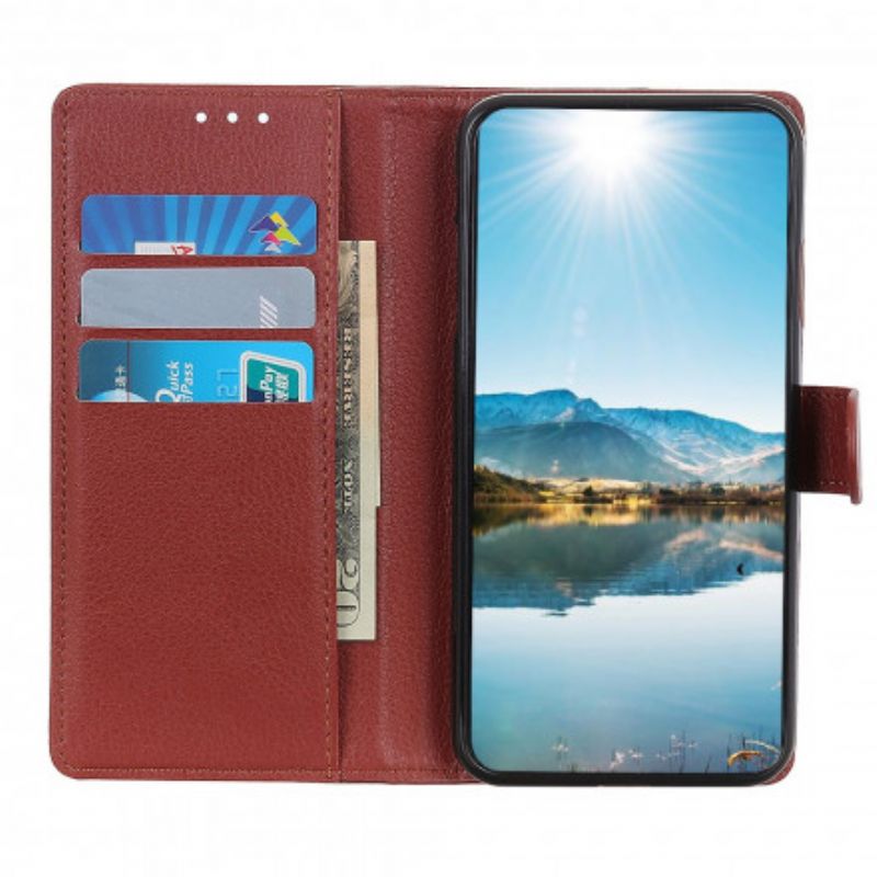 Etui Folio Oppo Reno 6 5g Lychee Sztuczna Skóra Etui Ochronne