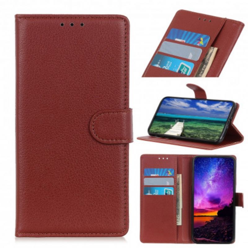 Etui Folio Oppo Reno 6 5g Lychee Sztuczna Skóra Etui Ochronne