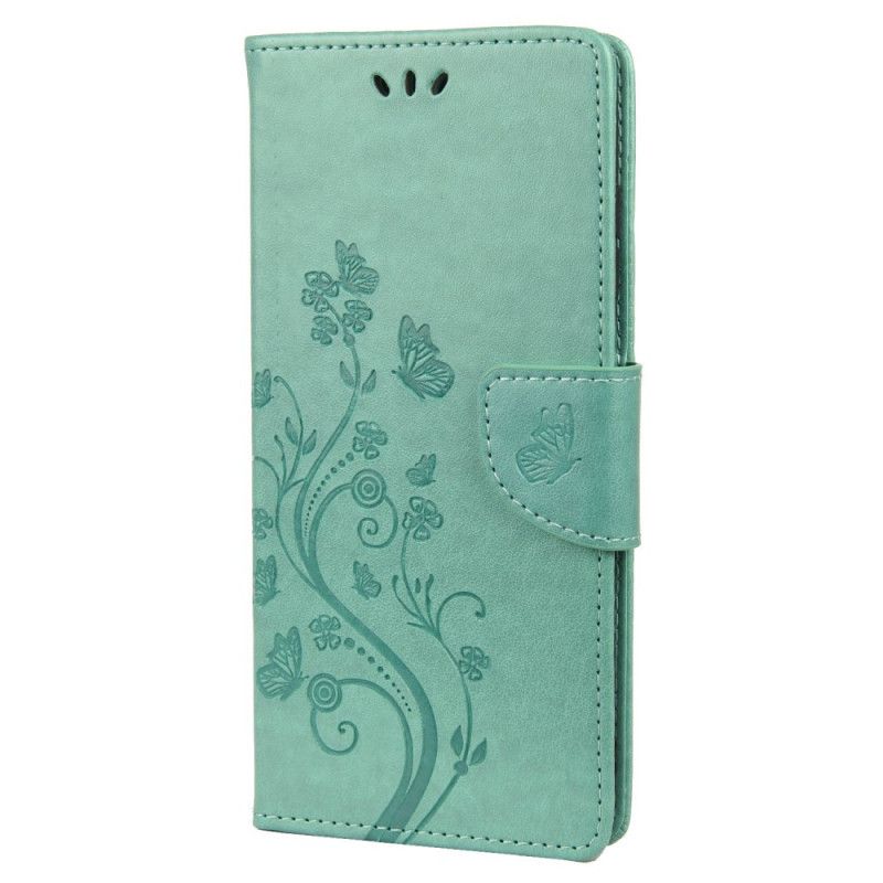 Etui Folio Oppo Reno 6 5g Motyle I Kwiaty Etui Ochronne