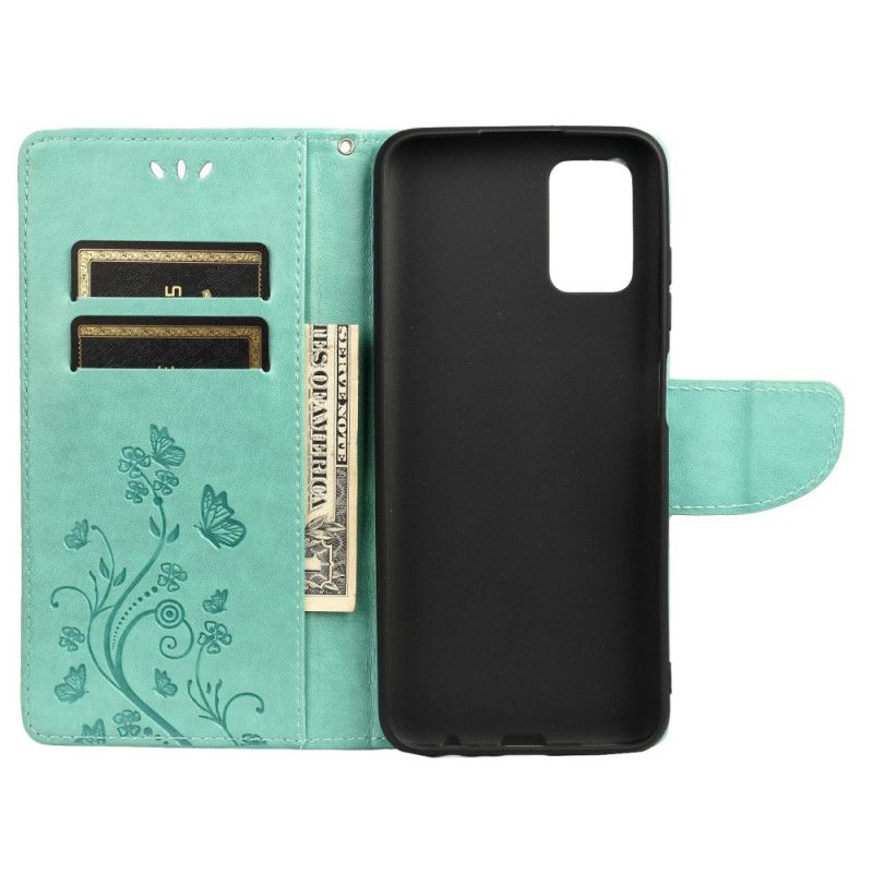 Etui Folio Oppo Reno 6 5g Motyle I Kwiaty Etui Ochronne