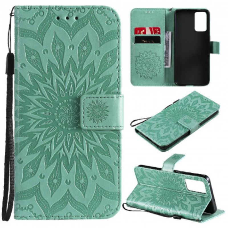 Etui Folio Oppo Reno 6 5g Słoneczny Kwiat Etui Ochronne