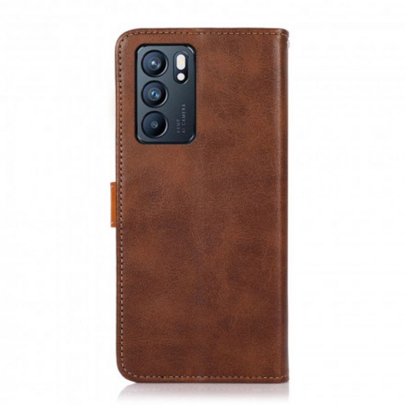 Etui Folio Oppo Reno 6 5g Z Paskiem Khazneh