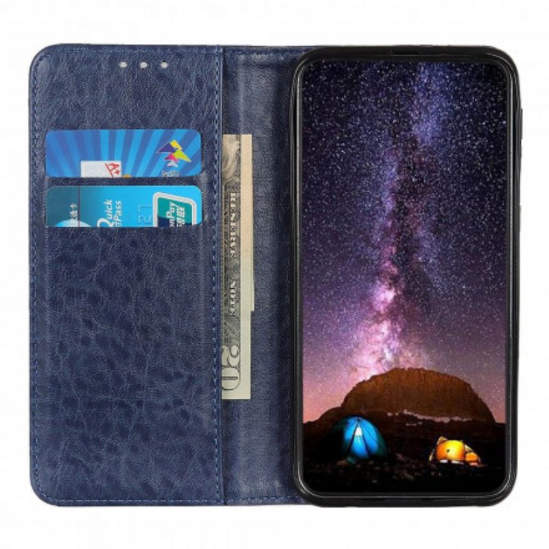 Flip Kotelot Oppo Reno 6 5g Tekstura Skóry Etui Ochronne