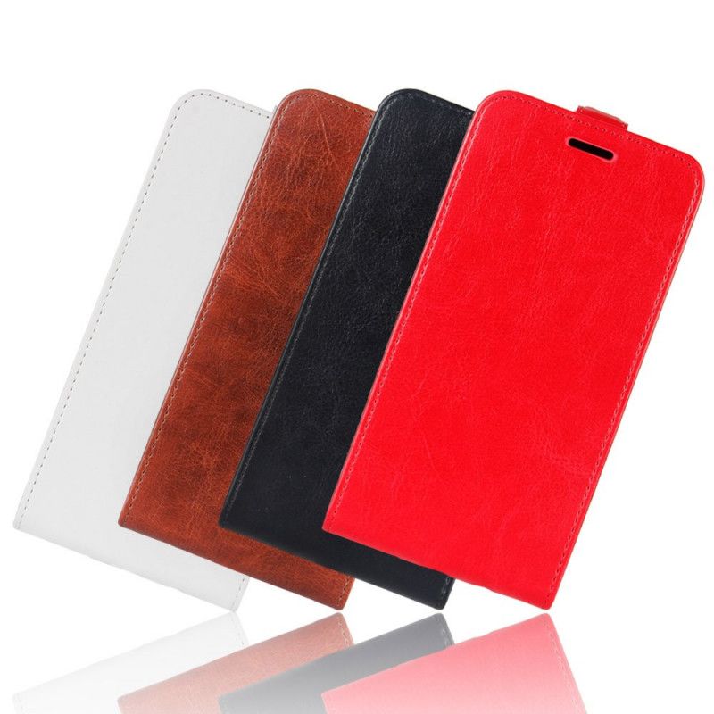 Etui Folio Xiaomi Redmi Note 8T Biały Czarny Efekt Składanej Skóry Etui Ochronne