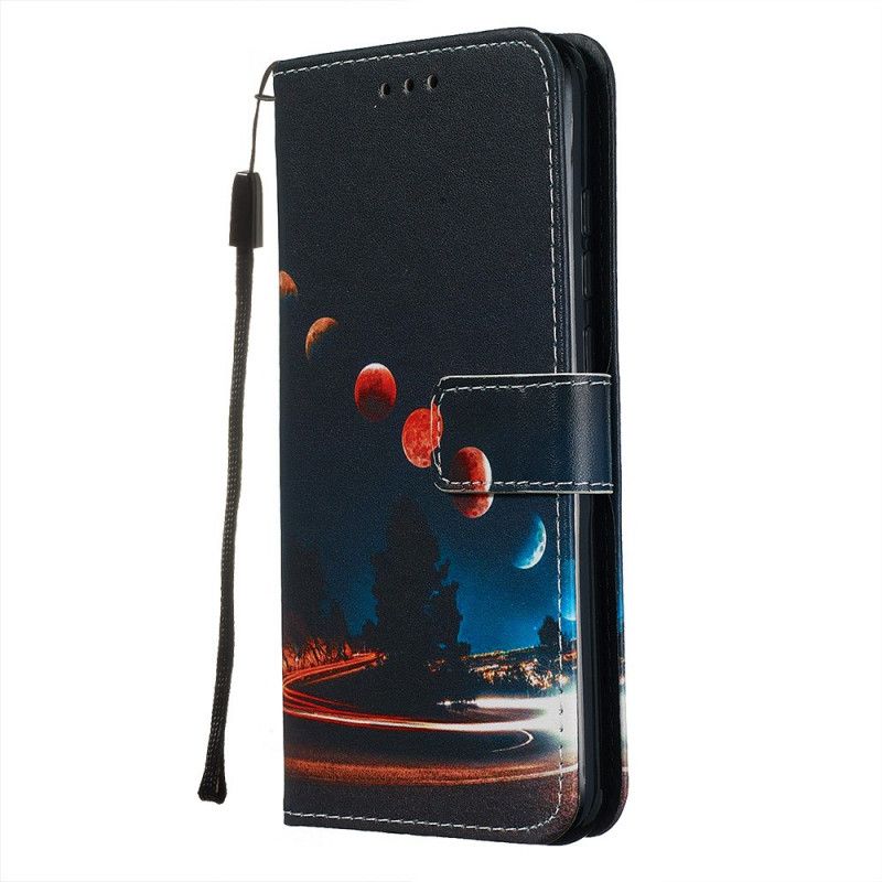 Etui Folio Xiaomi Redmi Note 8T Księżyce I Galaktyki Etui Ochronne