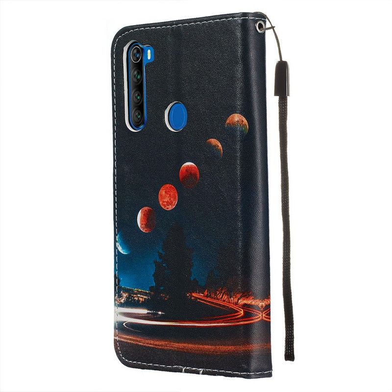 Etui Folio Xiaomi Redmi Note 8T Księżyce I Galaktyki Etui Ochronne