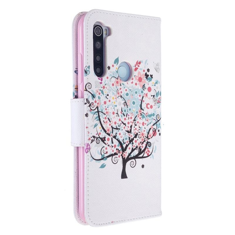 Etui Folio Xiaomi Redmi Note 8T Kwitnące Drzewo Etui Ochronne