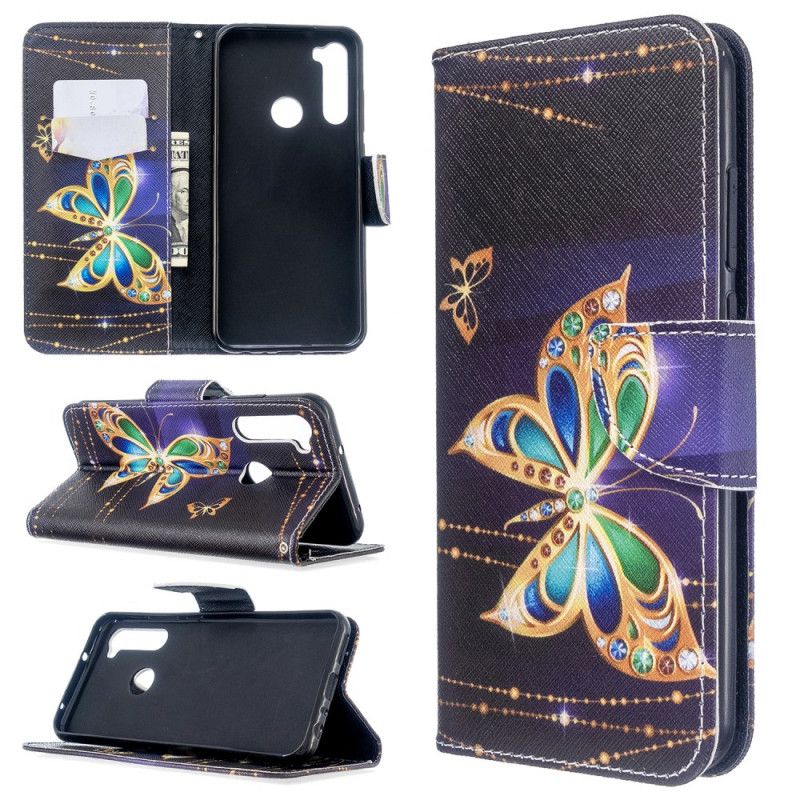 Etui Folio Xiaomi Redmi Note 8T Magiczny Motyl Etui Ochronne