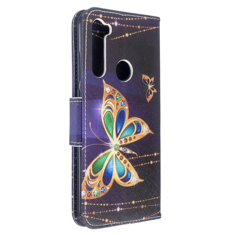 Etui Folio Xiaomi Redmi Note 8T Magiczny Motyl Etui Ochronne