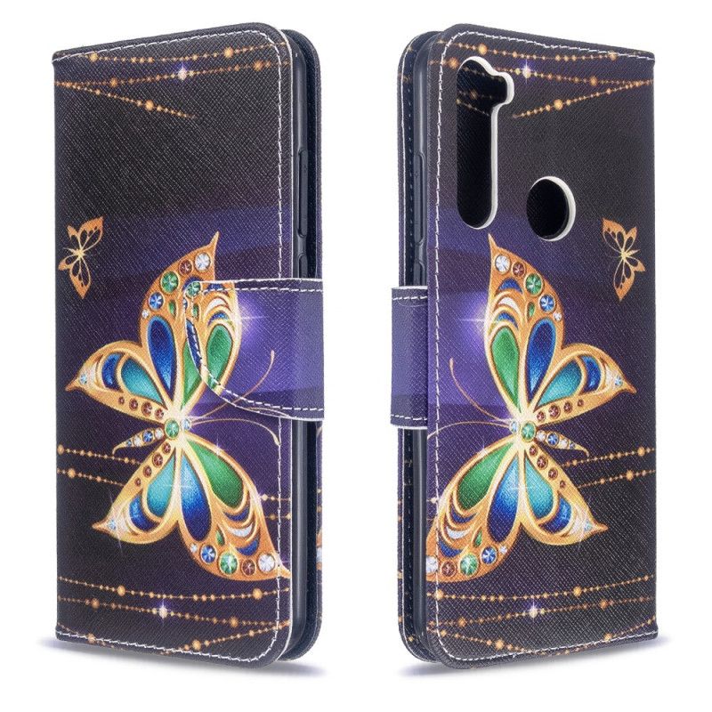 Etui Folio Xiaomi Redmi Note 8T Magiczny Motyl Etui Ochronne