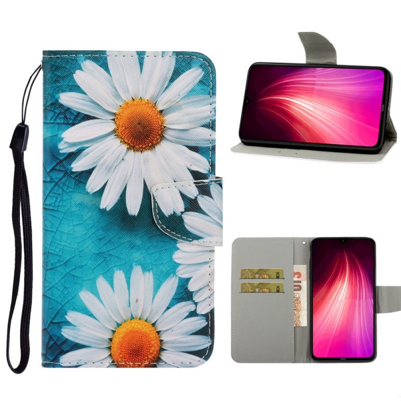 Etui Folio Xiaomi Redmi Note 8T Stokrotki Stringi