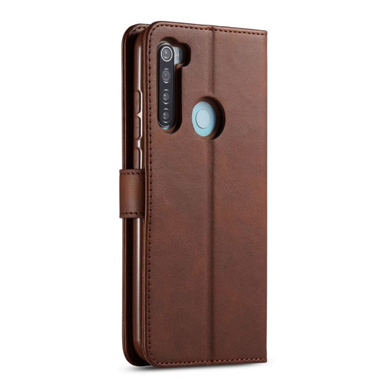 Etui Folio Xiaomi Redmi Note 8T Szary Czarny Lc.Imeeke Efekt Skóry Etui Ochronne