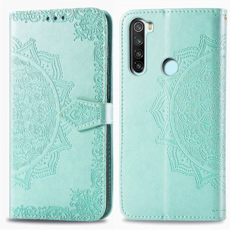 Etui Folio Xiaomi Redmi Note 8T Szary Czarny Mandala W Średnim Wieku Etui Ochronne