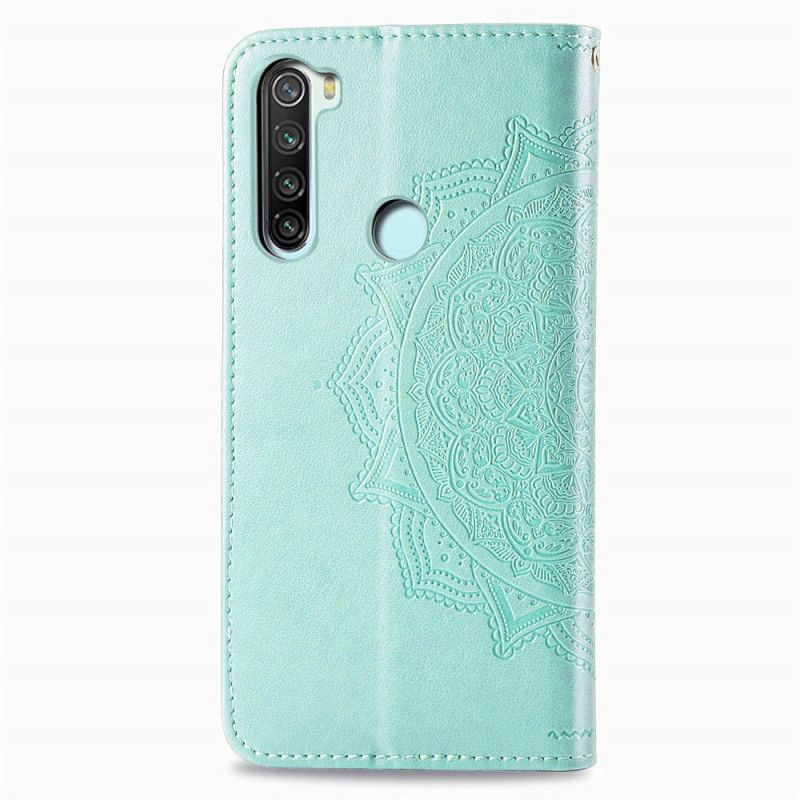 Etui Folio Xiaomi Redmi Note 8T Szary Czarny Mandala W Średnim Wieku Etui Ochronne