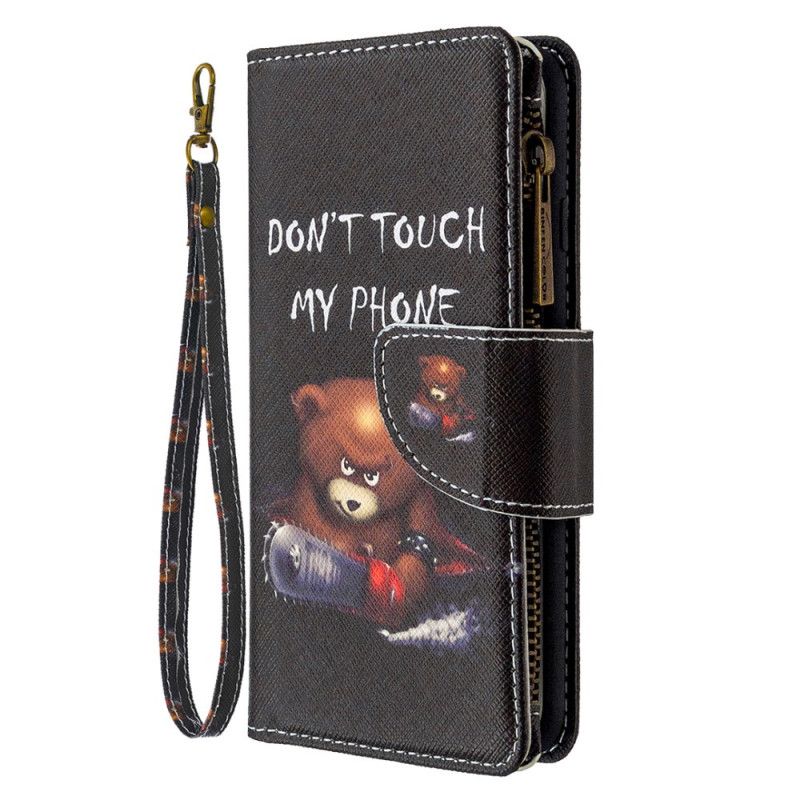 Etui Folio Xiaomi Redmi Note 8T Zapinana Na Zamek Kieszeń Etui Ochronne