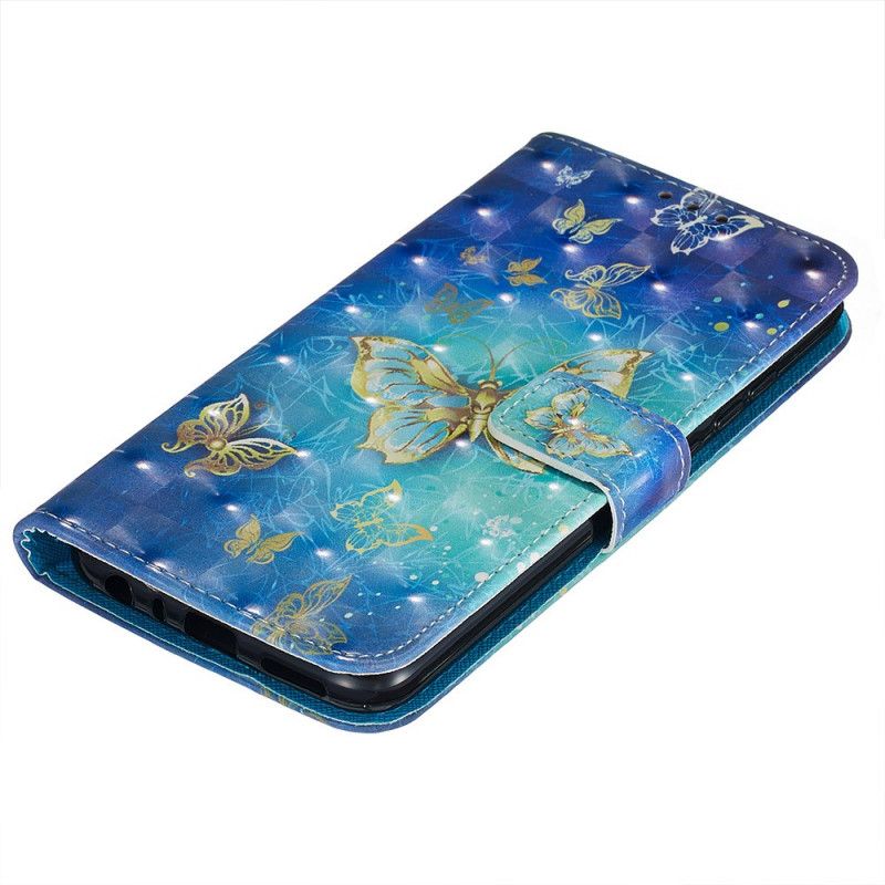 Etui Folio Xiaomi Redmi Note 8T Złote Motyle