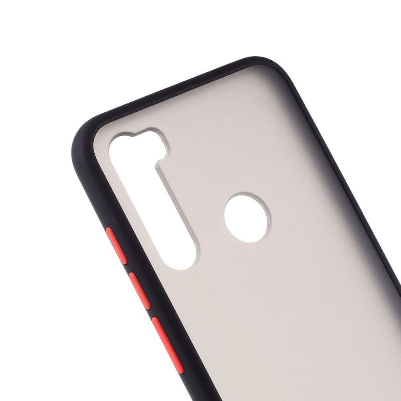 Etui Xiaomi Redmi Note 8T Biały Czarny Hybrydowa Silikonowa Konstrukcja Obręczy