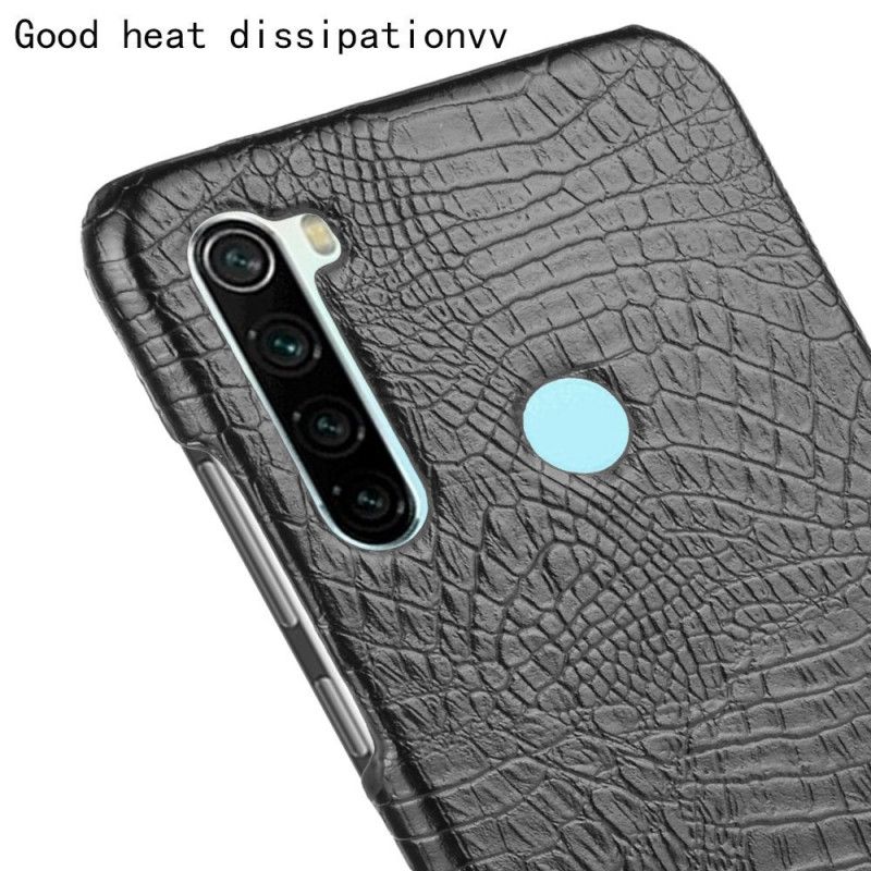 Etui Xiaomi Redmi Note 8T Biały Czarny Styl Skóry Krokodyla Etui Ochronne