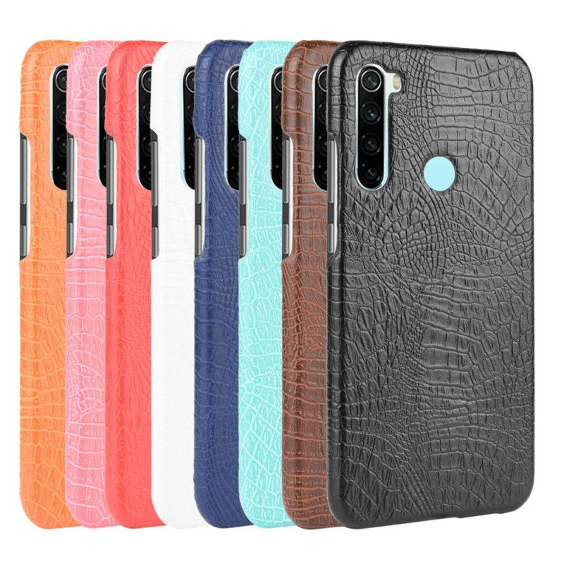 Etui Xiaomi Redmi Note 8T Biały Czarny Styl Skóry Krokodyla Etui Ochronne