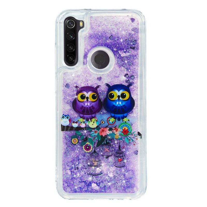 Etui Xiaomi Redmi Note 8T Brokatowe Sowy